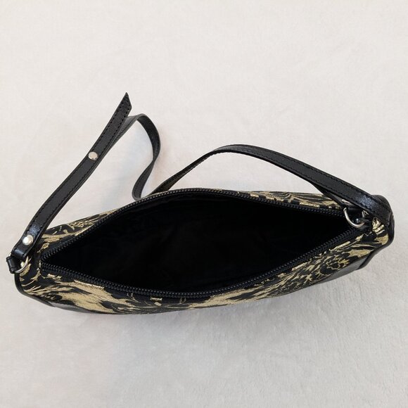 Dolce & Gabbana black gold leather satin mini shoulder bag Y2K vintage - Picture 16 of 16